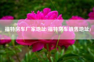 福特房车厂家地址(福特房车销售地址)