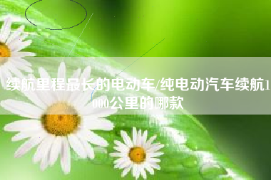 续航里程最长的电动车/纯电动汽车续航1000公里的哪款