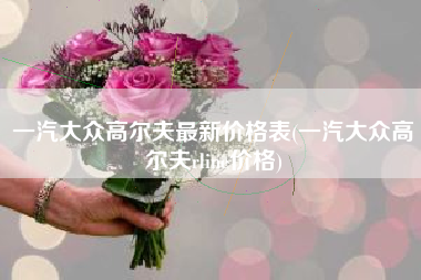 一汽大众高尔夫最新价格表(一汽大众高尔夫rline价格)