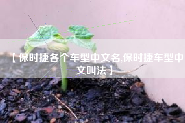 【保时捷各个车型中文名,保时捷车型中文叫法】 【保时捷各个车型中文名,保时捷车型中文叫法】