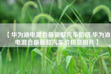 【华为油电混合最新款汽车价格,华为油电混合最新款汽车价格及图片】