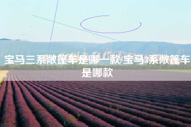 宝马三系敞篷车是哪一款/宝马3系敞篷车是哪款 宝马三系敞篷车是哪一款/宝马3系敞篷车是哪款