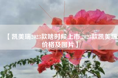 【凯美瑞2023款啥时候上市,2023款凯美瑞价格及图片】